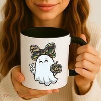Funny Hello Hunting Season Halloween Camouflage Camo Ghost Coffee Mug thumb 3