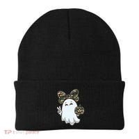Funny Hello Hunting Season Halloween Camouflage Camo Ghost Beanie thumb 0