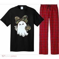 Funny Hello Hunting Season Halloween Camouflage Camo Ghost Pajama Set thumb 0