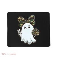 Funny Hello Hunting Season Halloween Camouflage Camo Ghost Mousepad thumb 0