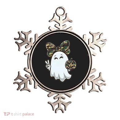 Funny Hello Hunting Season Halloween Camouflage Camo Ghost Ornament
