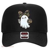 Funny Hello Hunting Season Halloween Camouflage Camo Ghost Hat thumb 0
