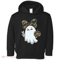Funny Hello Hunting Season Halloween Camouflage Camo Ghost Toddler Hoodie thumb 0