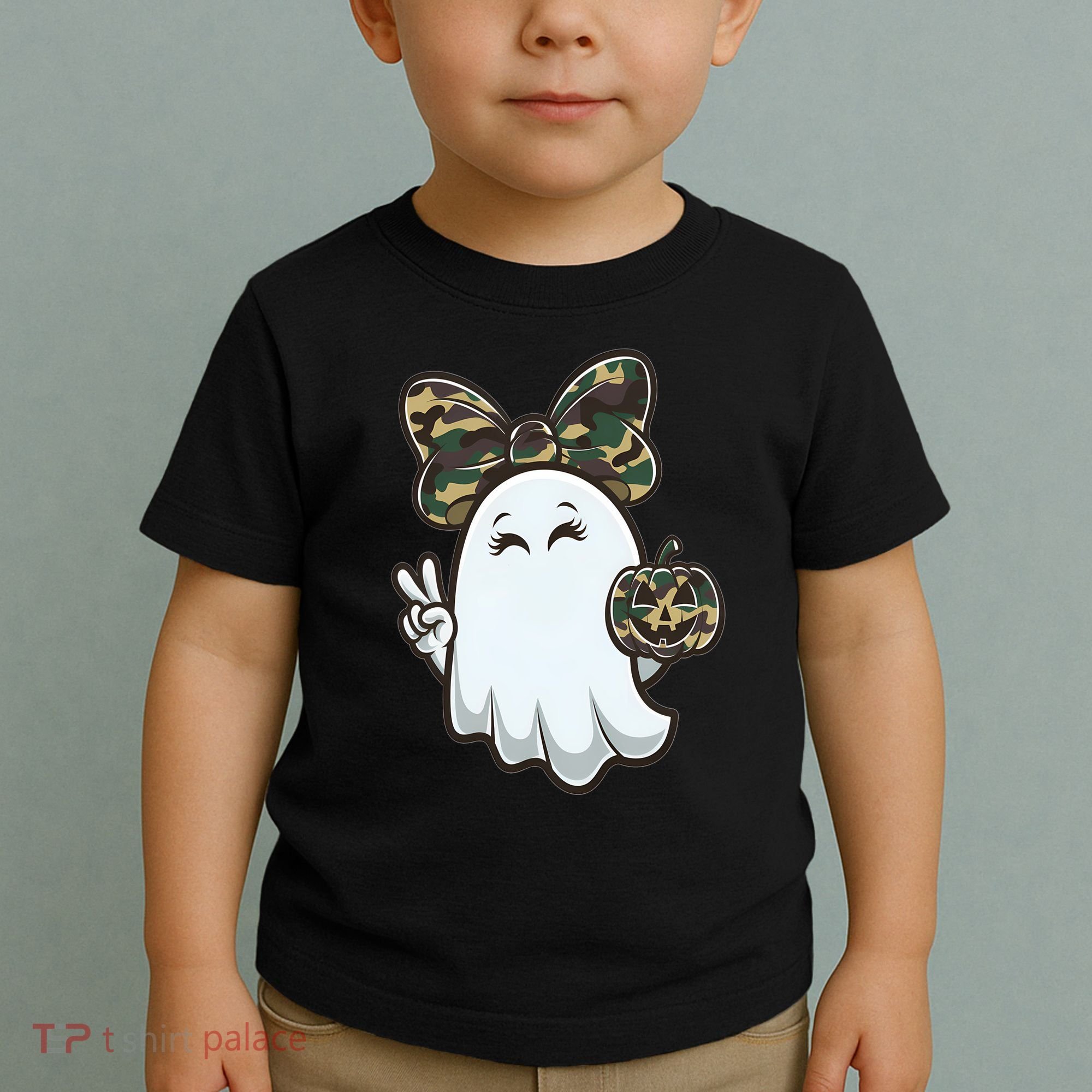 Funny Hello Hunting Season Halloween Camouflage Camo Ghost Toddler T-Shirt