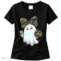 Funny Hello Hunting Season Halloween Camouflage Camo Ghost Women's T-Shirt thumb 0