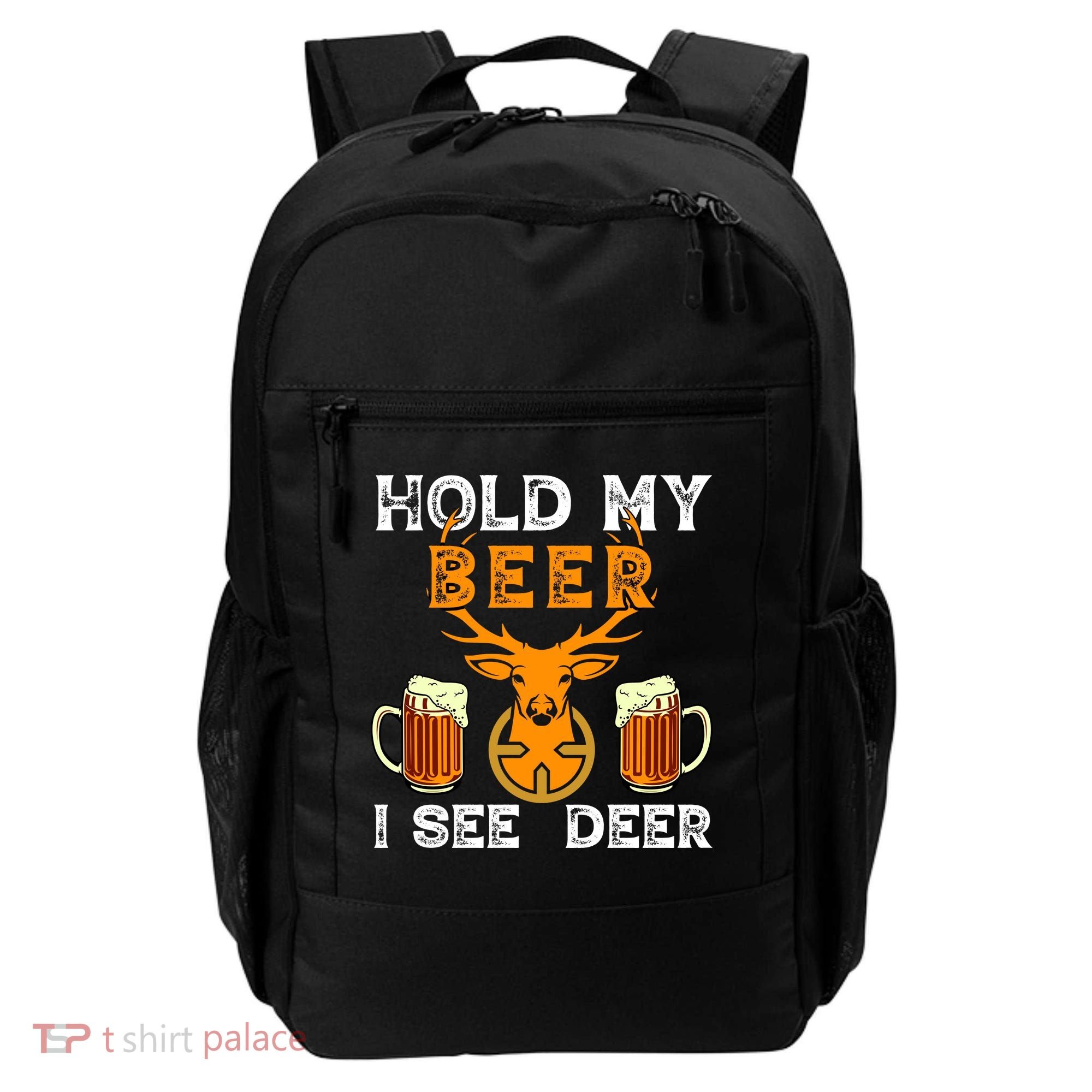 Funny Hunting Hold My Beer I See A Deer Backpack