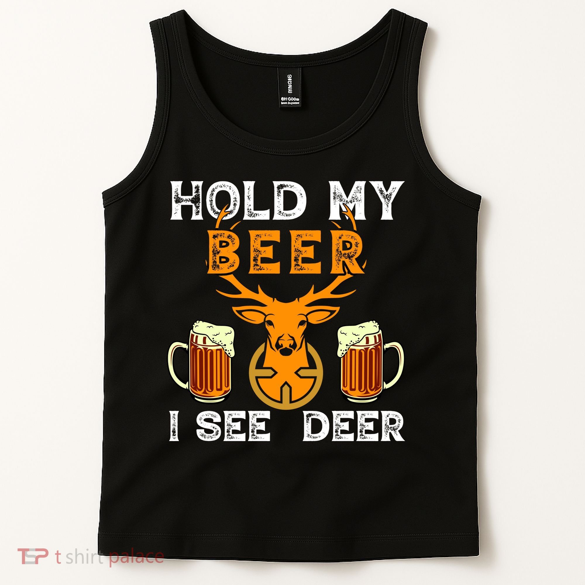 Funny Hunting Hold My Beer I See A Deer Tank Top