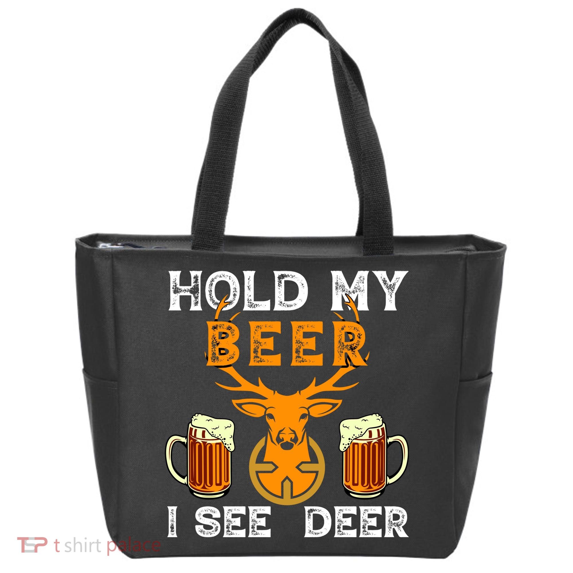 Funny Hunting Hold My Beer I See A Deer Tote Bag