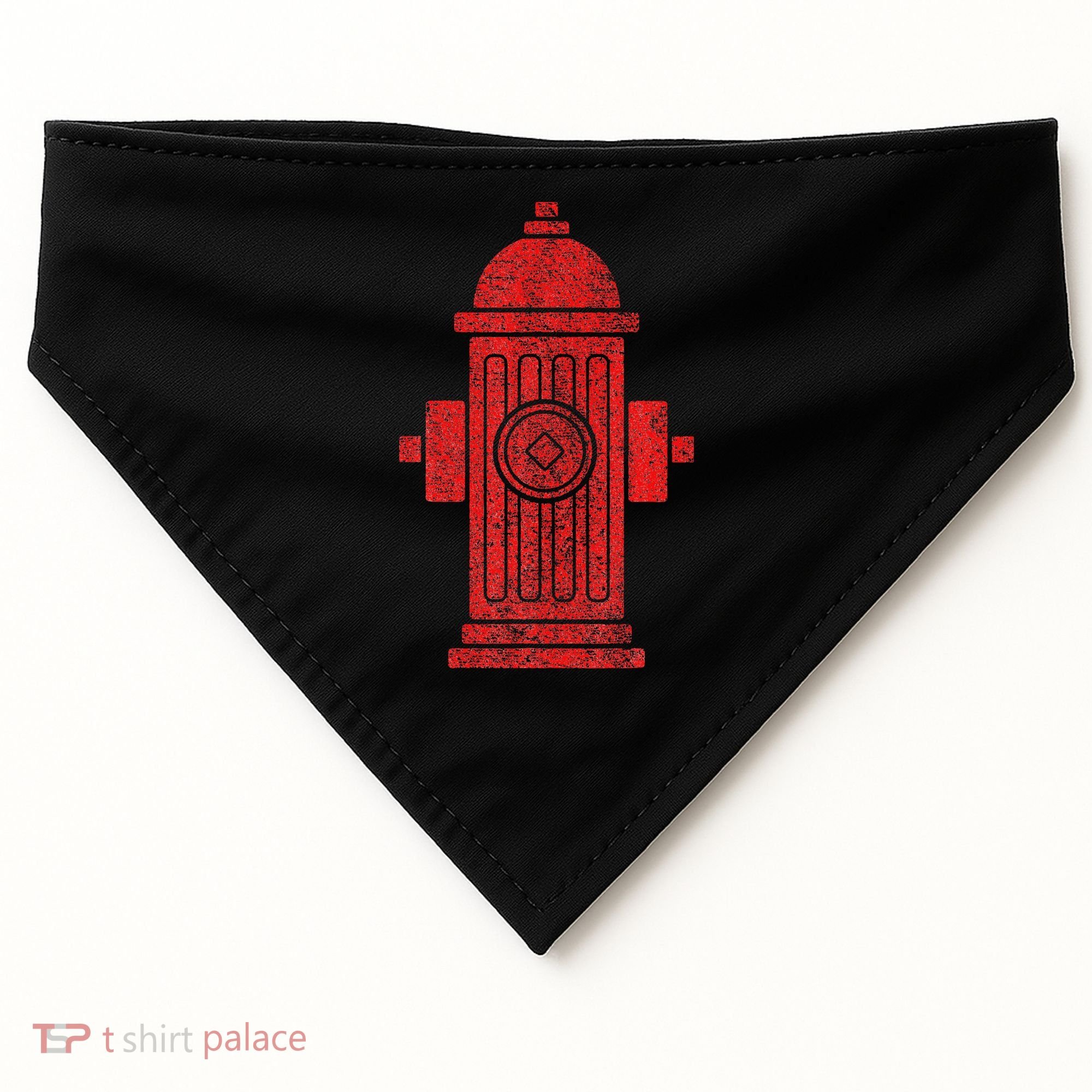 FIRE HYDRANT HALLOWEEN COSTUME PRETEND IM A FIRE HYDRANT USA-Made Doggie Bandana