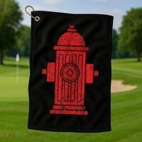 FIRE HYDRANT HALLOWEEN COSTUME PRETEND IM A FIRE HYDRANT Golf Towel thumb 1