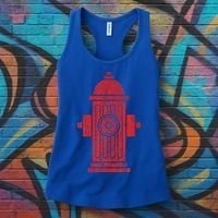 FIRE HYDRANT HALLOWEEN COSTUME PRETEND IM A FIRE HYDRANT Women's Tank Top thumb 3