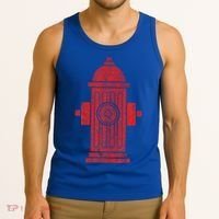 FIRE HYDRANT HALLOWEEN COSTUME PRETEND IM A FIRE HYDRANT Tank Top thumb 3