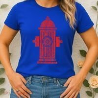 FIRE HYDRANT HALLOWEEN COSTUME PRETEND IM A FIRE HYDRANT Women's T-Shirt thumb 2