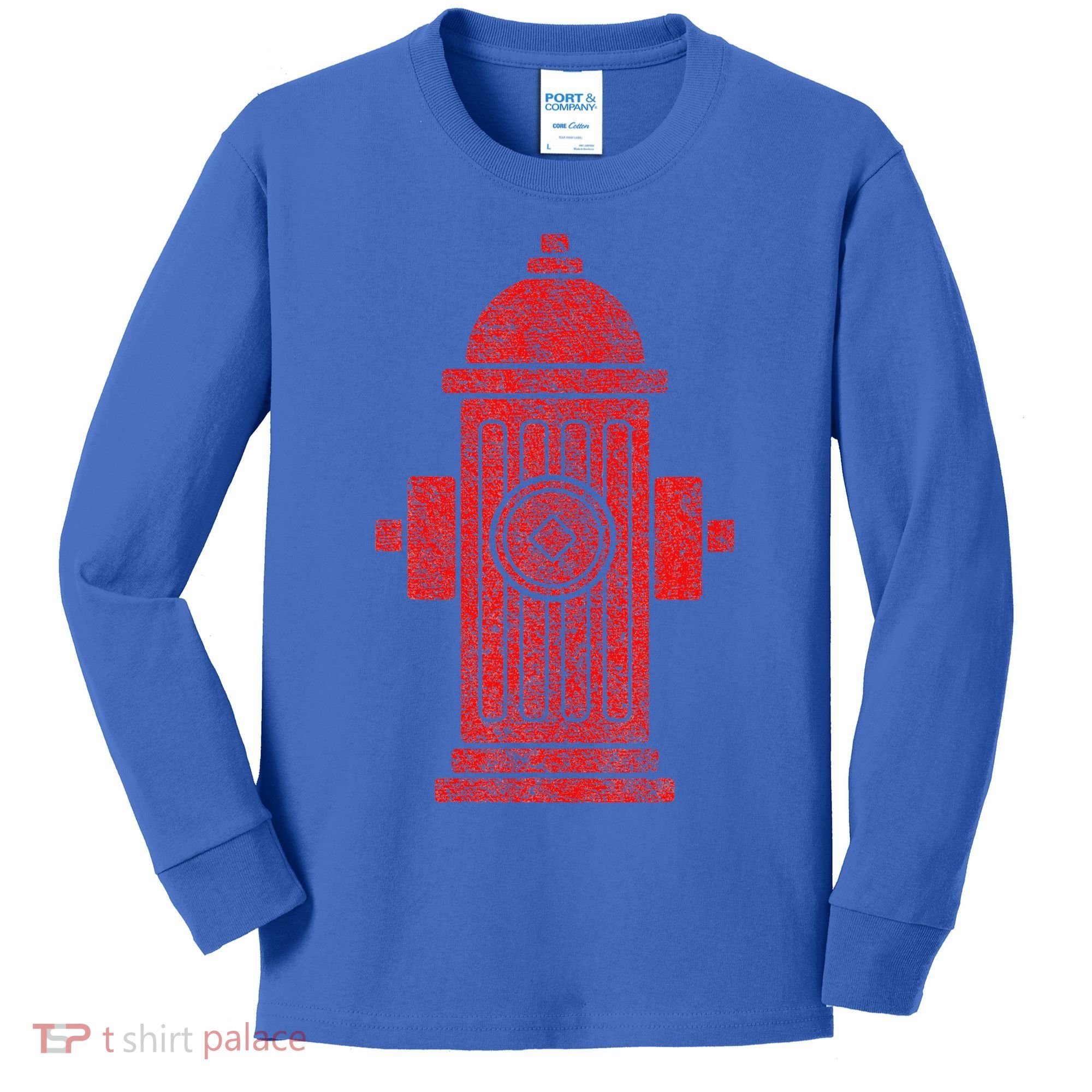 FIRE HYDRANT HALLOWEEN COSTUME PRETEND IM A FIRE HYDRANT Kids Long Sleeve Shirt