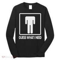 Funny Head Headless Man Frame Icon Guess What I Need Long Sleeve Shirt thumb 0
