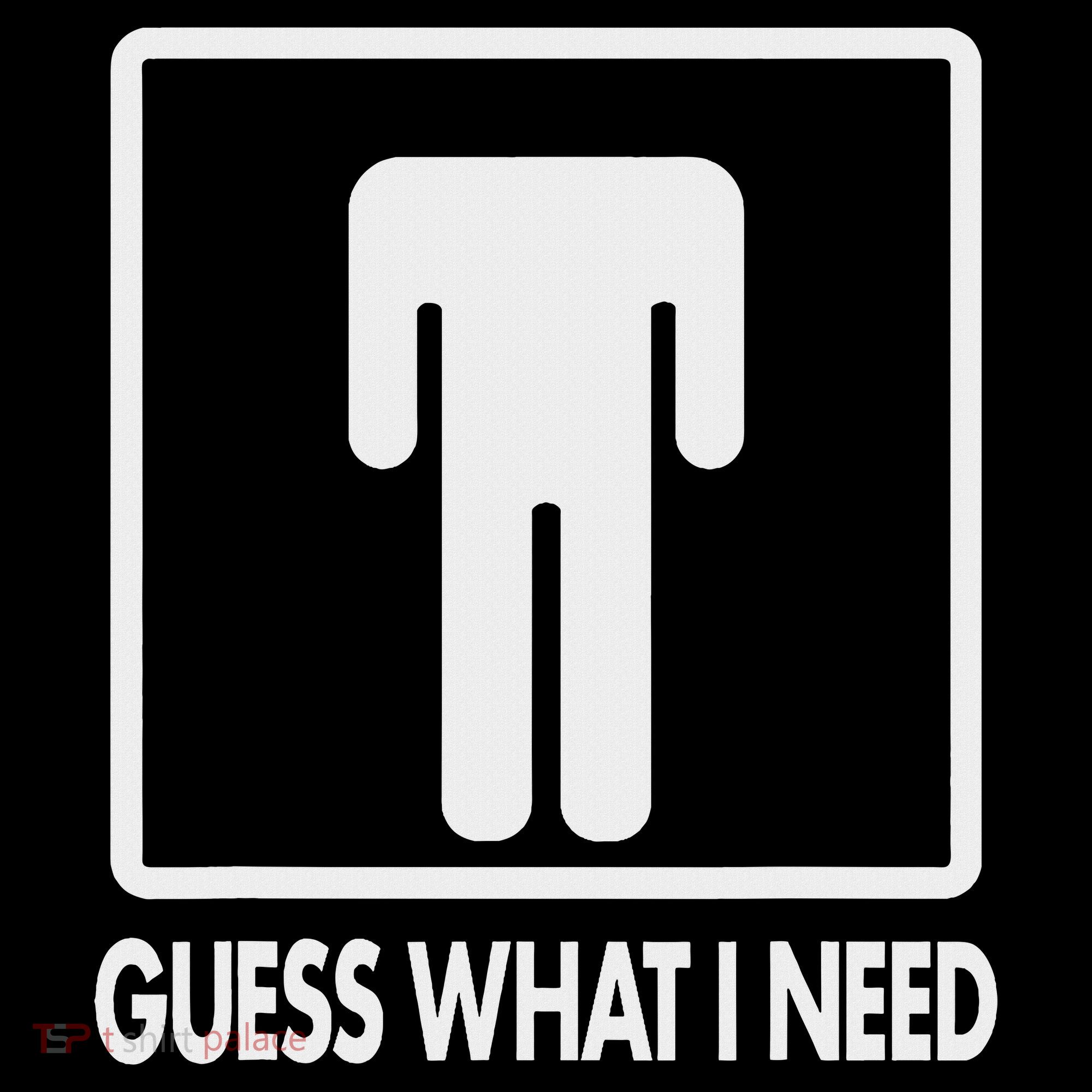 Funny Head Headless Man Frame Icon Guess What I Need T-Shirt