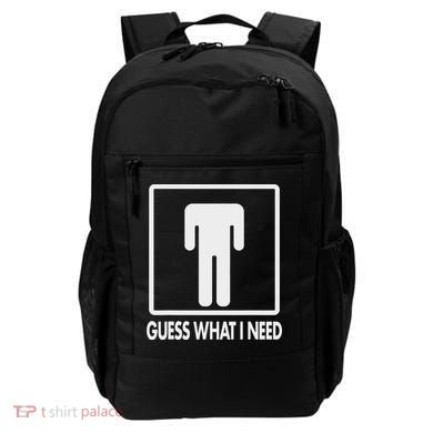Funny Head Headless Man Frame Icon Guess What I Need Backpack