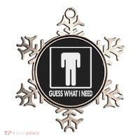 Funny Head Headless Man Frame Icon Guess What I Need Ornament thumb 0