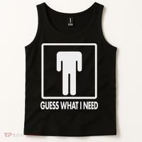 Funny Head Headless Man Frame Icon Guess What I Need Tank Top thumb 2