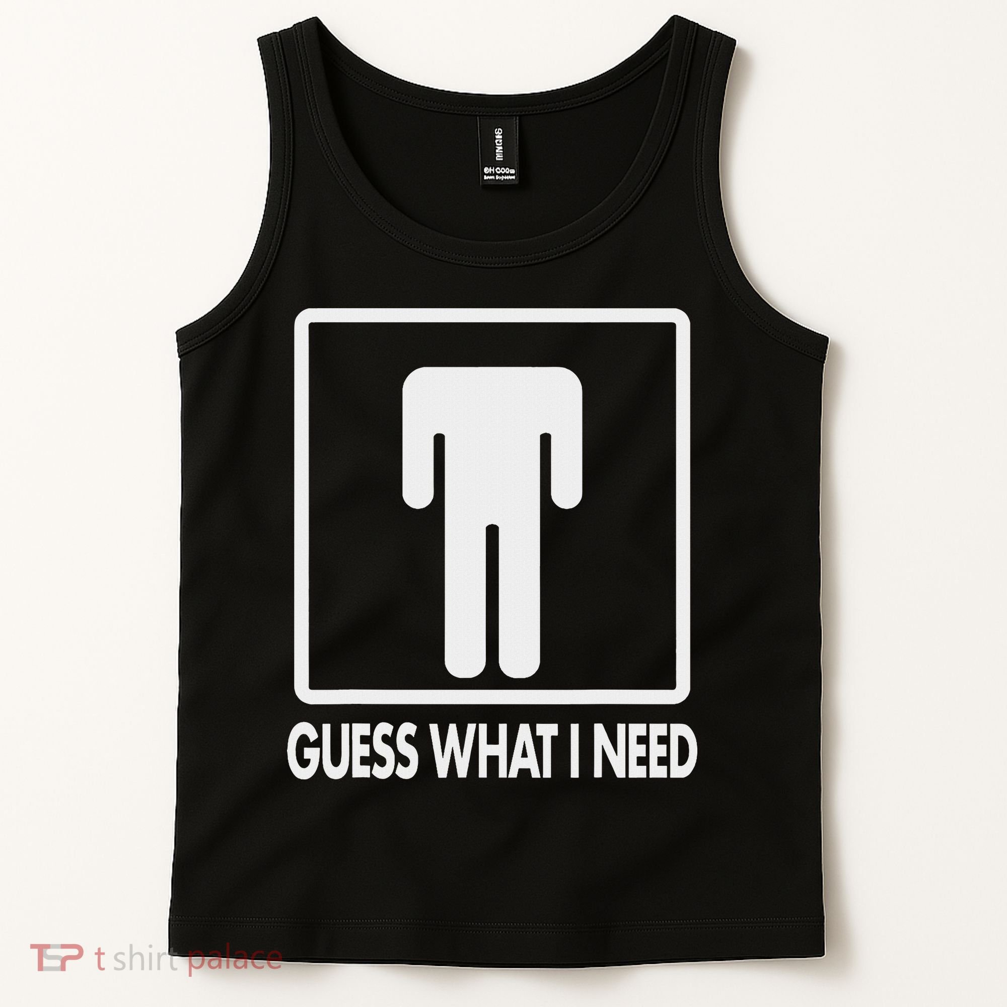 Funny Head Headless Man Frame Icon Guess What I Need Tank Top