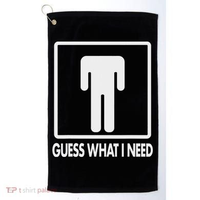 Funny Head Headless Man Frame Icon Guess What I Need Golf Towel