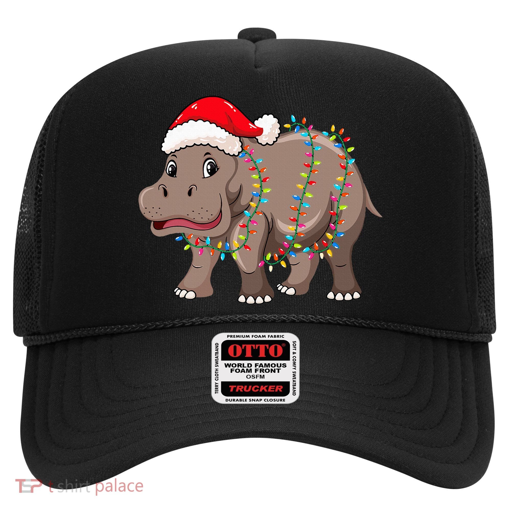 Festive Hippopotamus Hat for Christmas Lovers Hat