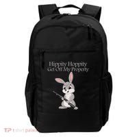 Funny Hippity Hoppity Get Off My Property Gift Backpack thumb 0