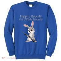 Funny Hippity Hoppity Get Off My Property Gift Sweatshirt thumb 0