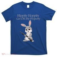 Funny Hippity Hoppity Get Off My Property Gift T-Shirt thumb 0