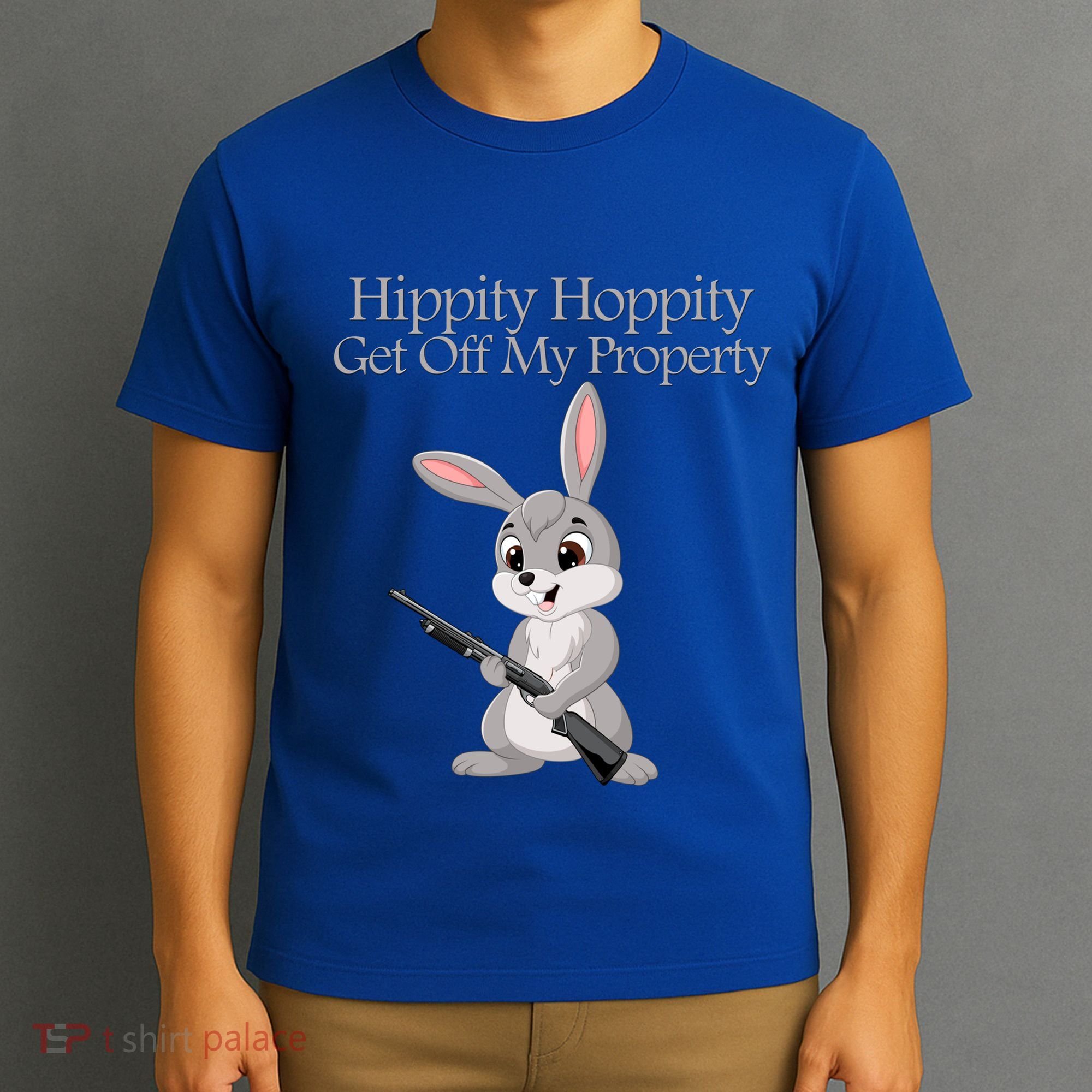 Funny Hippity Hoppity Get Off My Property Gift T-Shirt