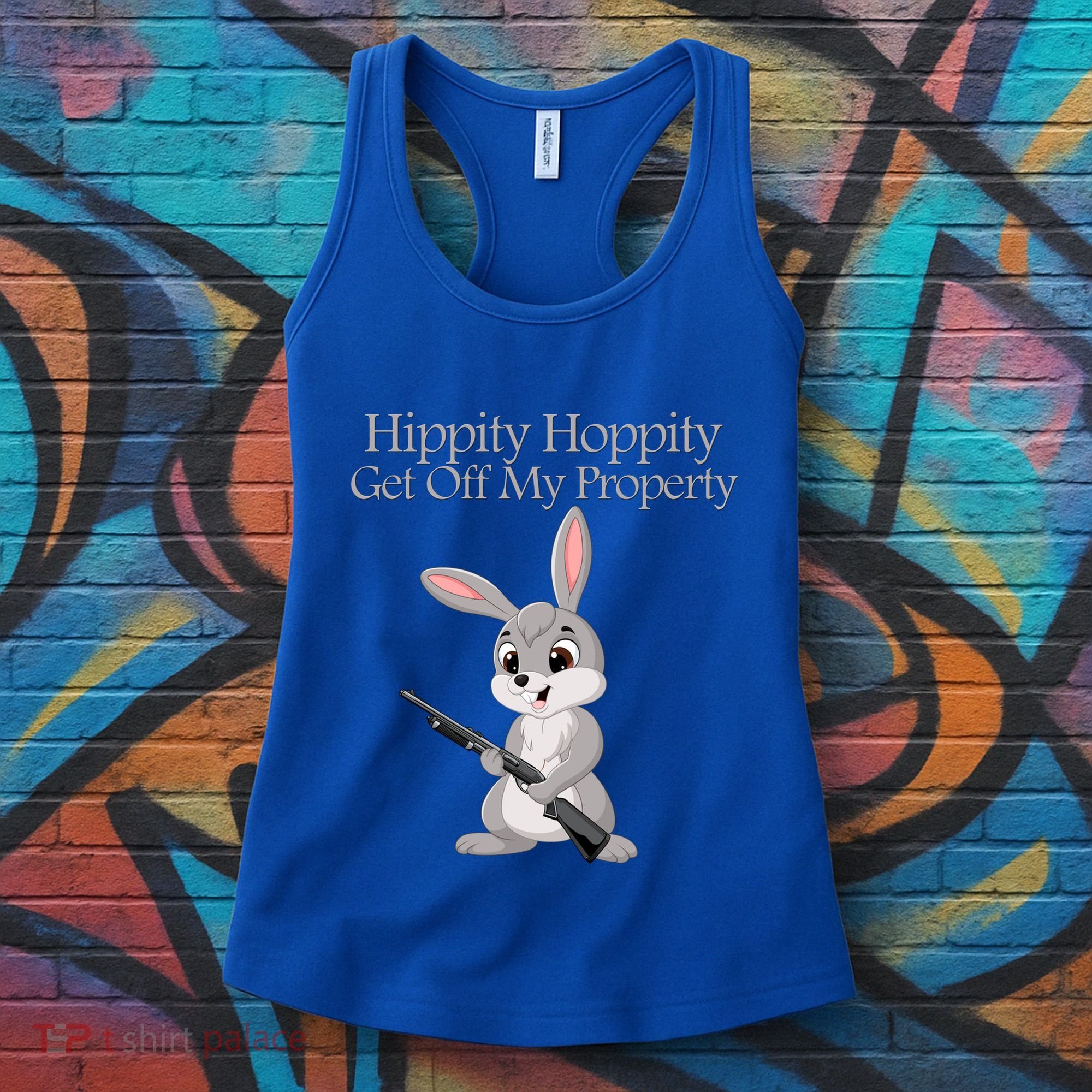 Funny Hippity Hoppity Get Off My Property Gift Women's Tank Top