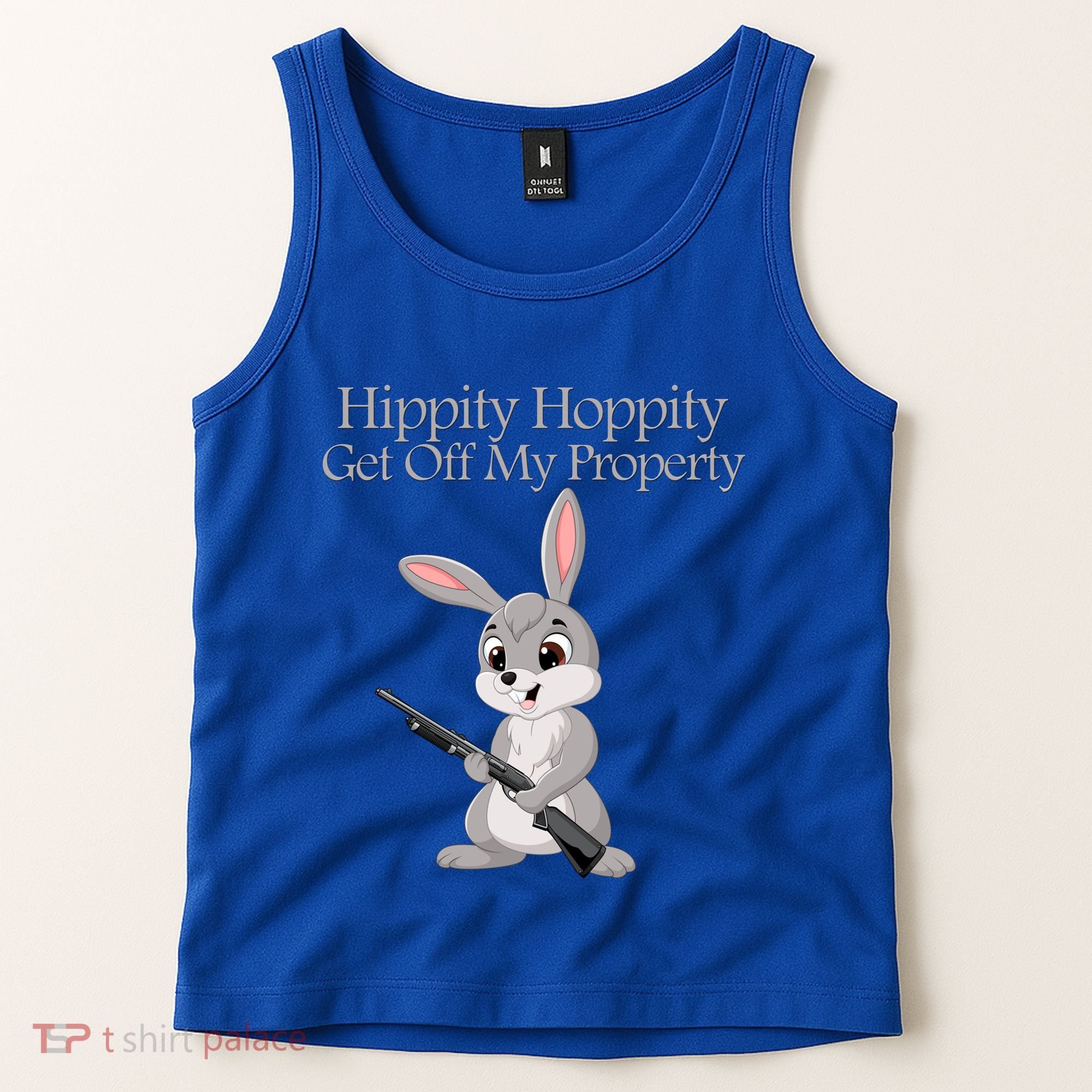 Funny Hippity Hoppity Get Off My Property Gift Tank Top