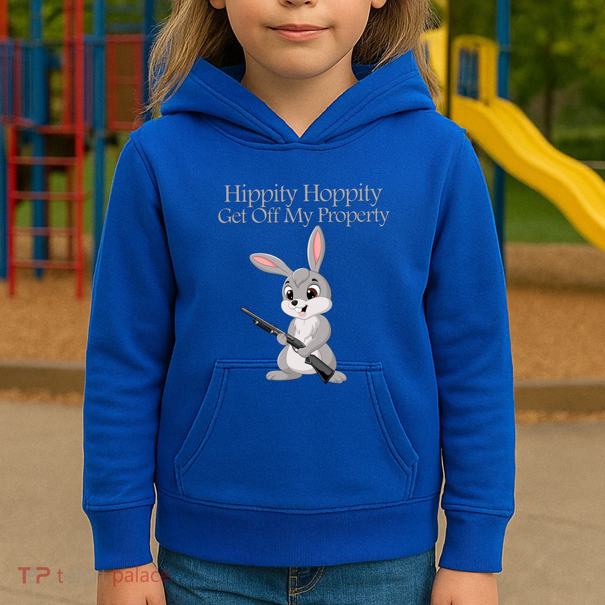 Funny Hippity Hoppity Get Off My Property Gift Kids Hoodie