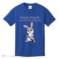Funny Hippity Hoppity Get Off My Property Gift Kids T-Shirt thumb 0
