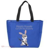 Funny Hippity Hoppity Get Off My Property Gift Tote Bag thumb 0