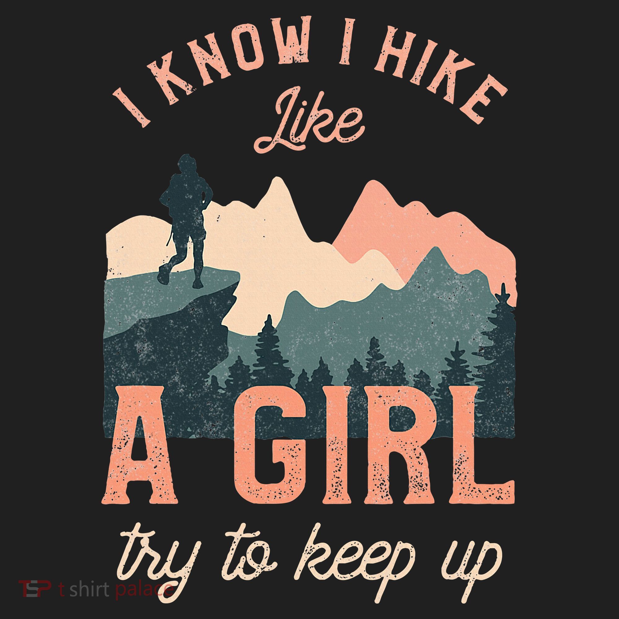 Female Hiker Hiking I Know I Hike Like A Girl Beanie