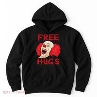 Free Hugs Halloween Evil Killer Scary Clown Horror Gift Hoodie thumb 0