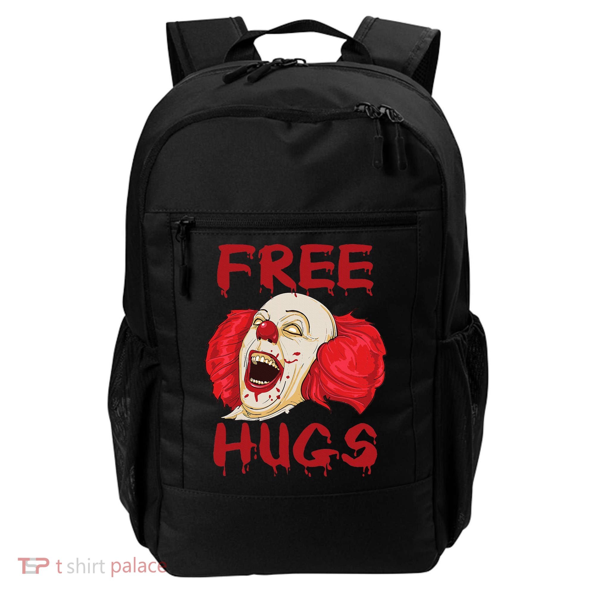 Free Hugs Halloween Evil Killer Scary Clown Horror Gift Backpack