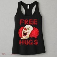 Free Hugs Halloween Evil Killer Scary Clown Horror Gift Women's Tank Top thumb 3