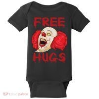 Free Hugs Halloween Evil Killer Scary Clown Horror Gift Baby Bodysuit thumb 0