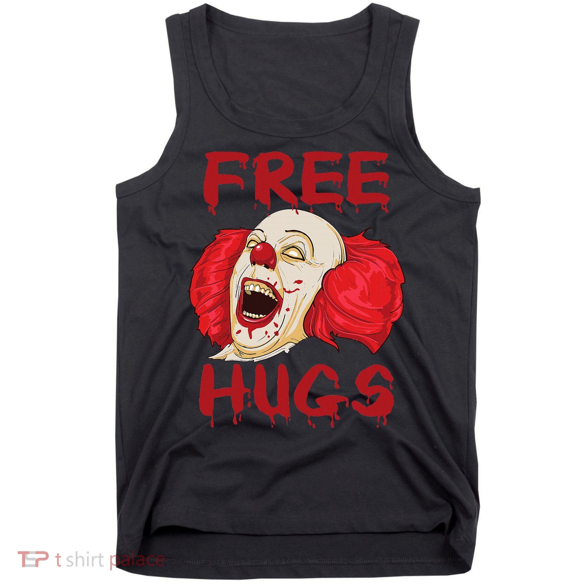 Free Hugs Halloween Evil Killer Scary Clown Horror Gift Tank Top