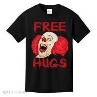 Free Hugs Halloween Evil Killer Scary Clown Horror Gift Kids T-Shirt thumb 0
