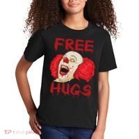 Free Hugs Halloween Evil Killer Scary Clown Horror Gift Kids T-Shirt thumb 2