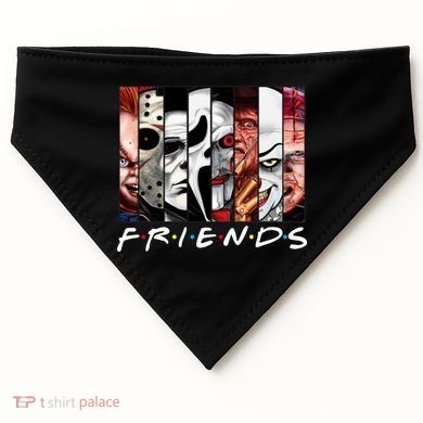 Friends Halloween Horror Squad Parody USA-Made Doggie Bandana