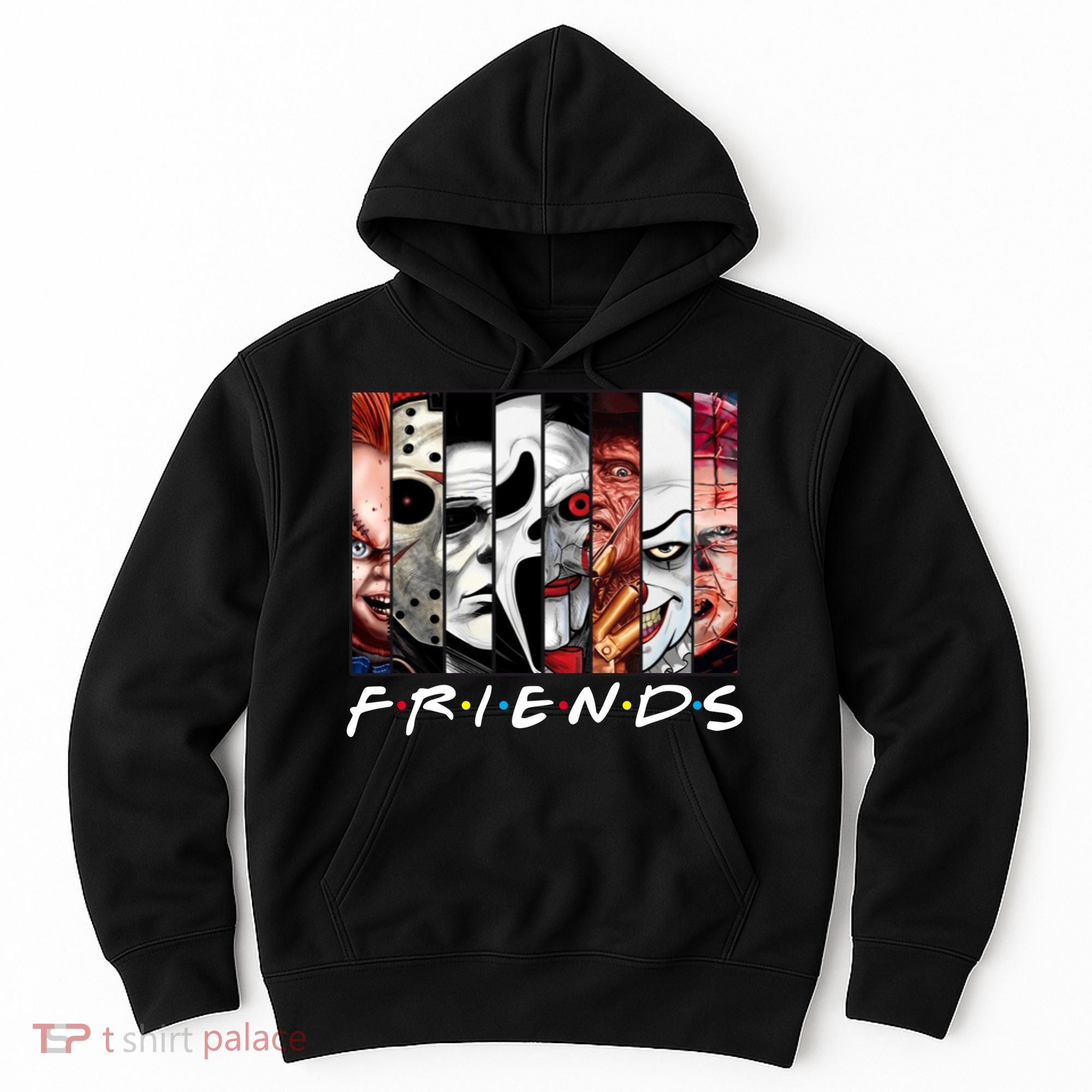 Friends Halloween Horror Squad Parody Hoodie