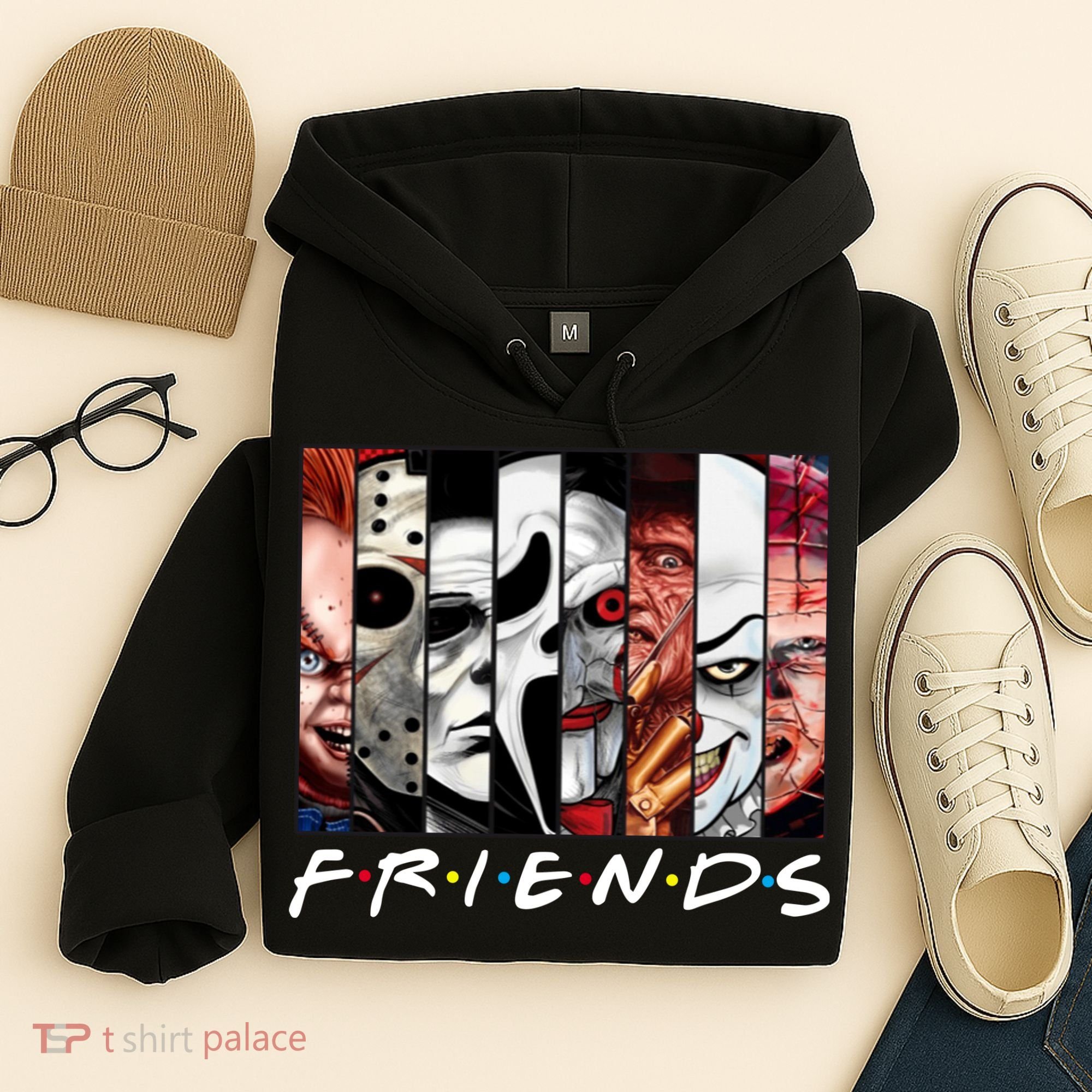 Friends Halloween Horror Squad Parody Hoodie