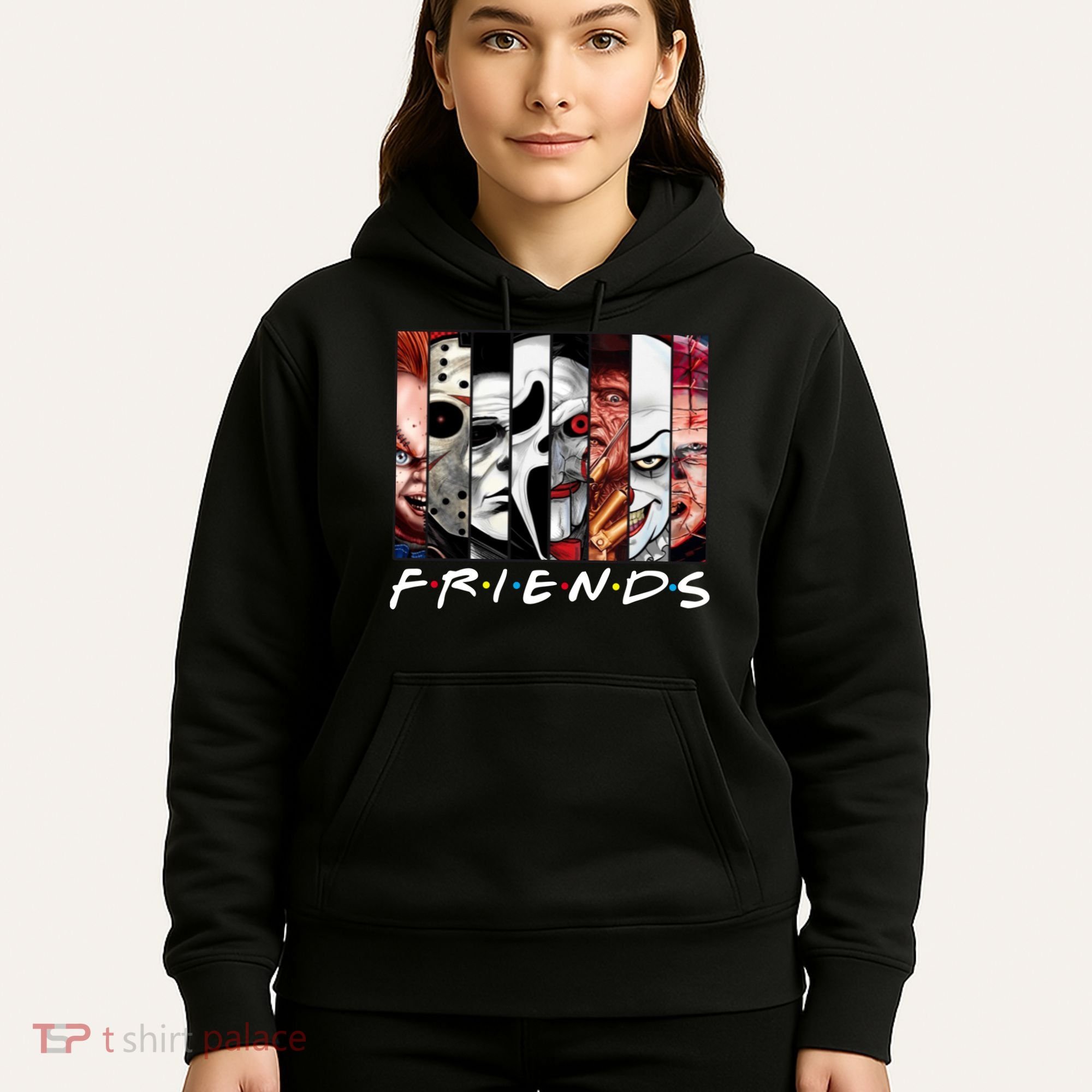 Friends Halloween Horror Squad Parody Hoodie