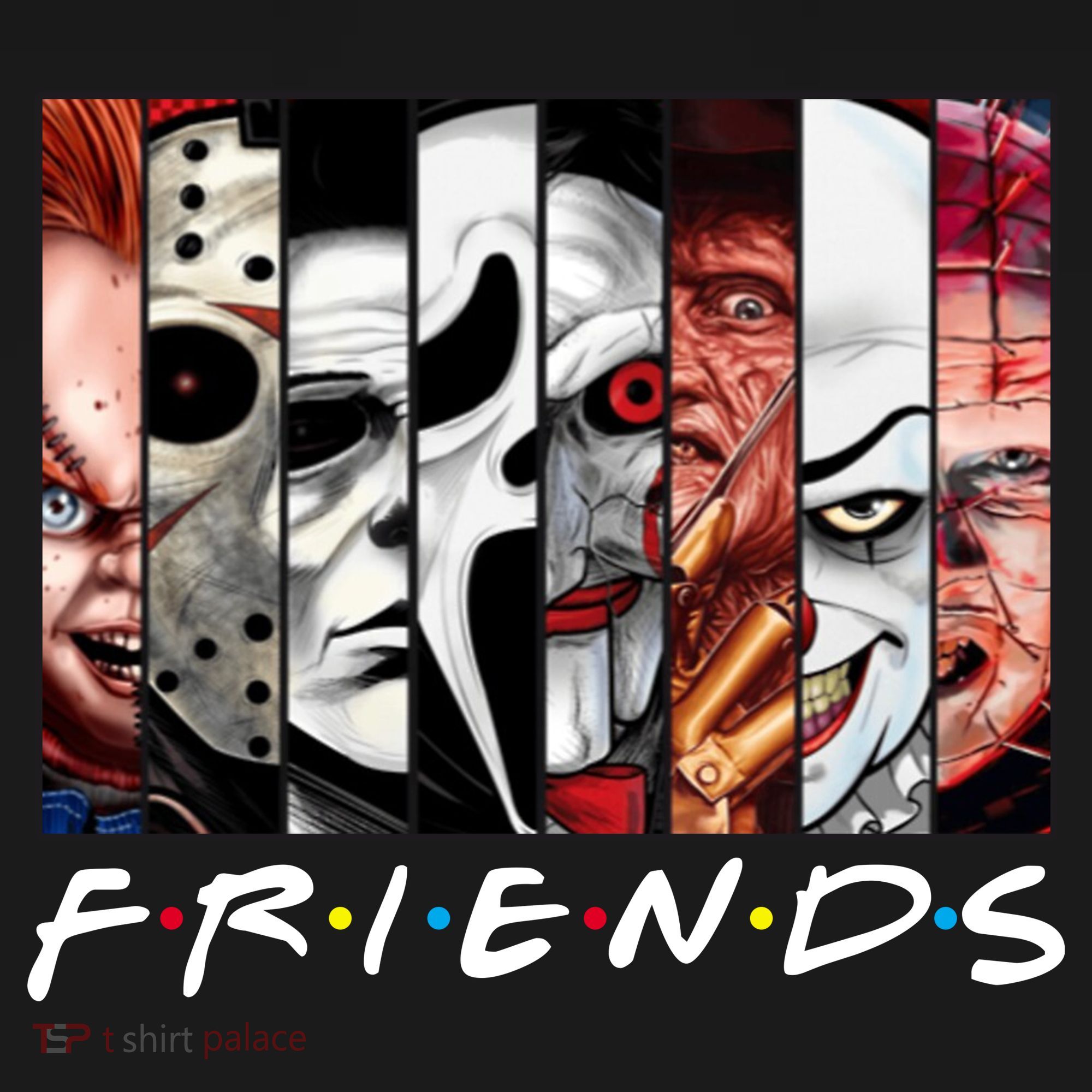 Friends Halloween Horror Squad Parody Hoodie