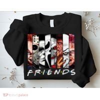 Friends Halloween Horror Squad Parody Sweatshirt thumb 2