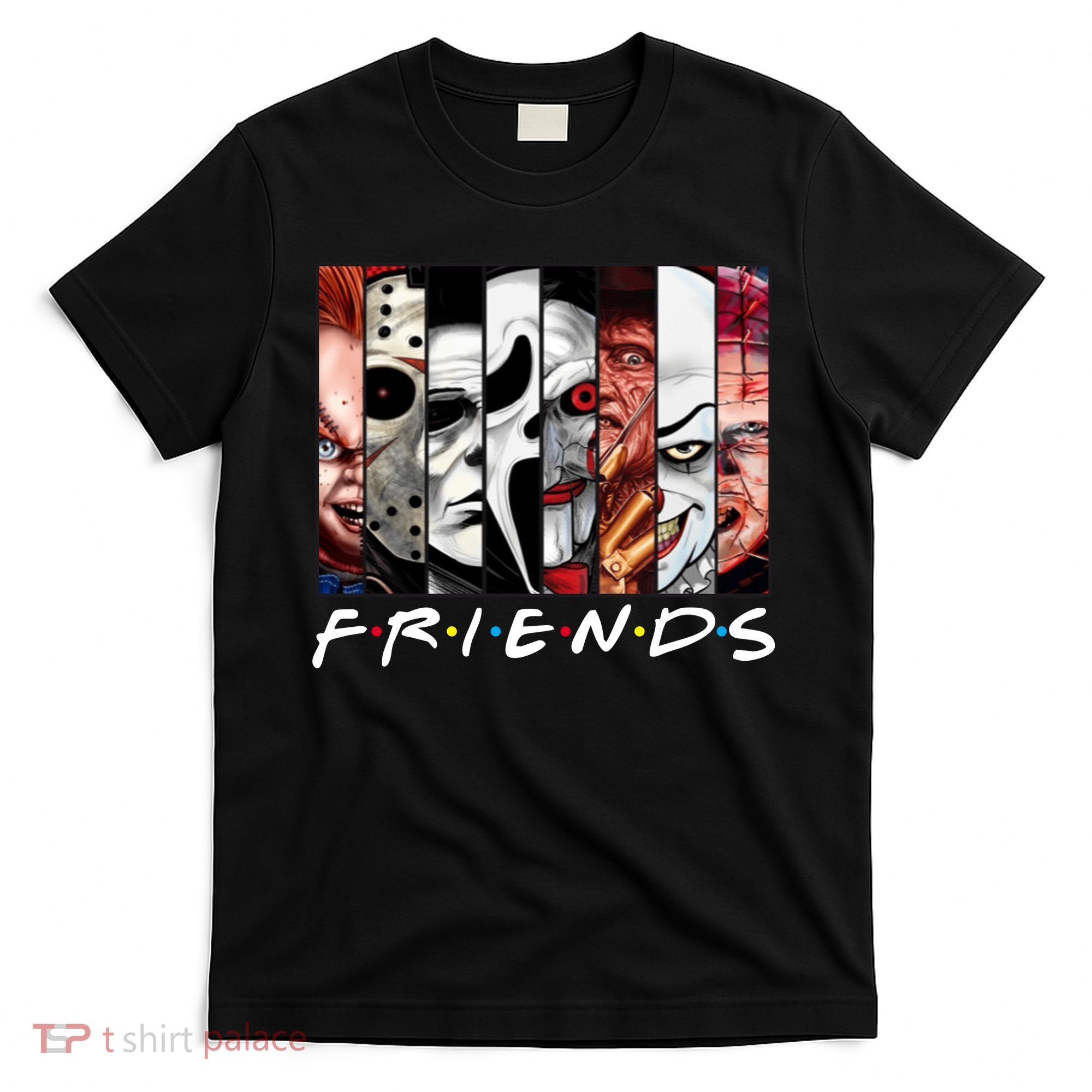 Friends Halloween Horror Squad Parody T-Shirt